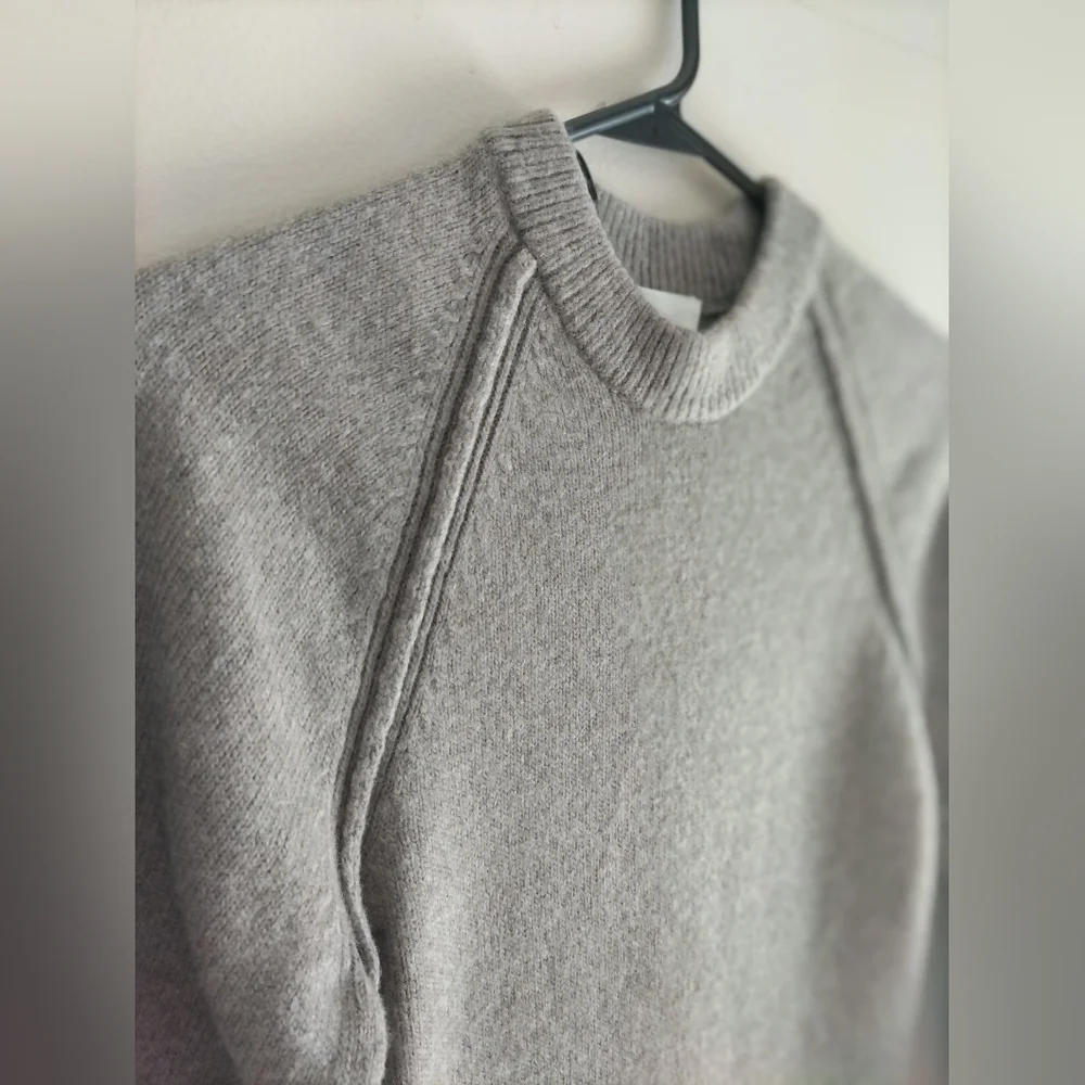 H&M Taupe Melange Cozy Knit Bodycon Longline Sweater Dress XS. - Picture 6 of 10